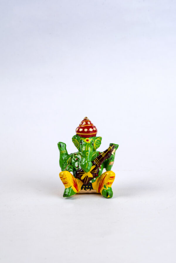 Wooden painted Ganesh - Image 6