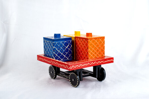 Wooden Dry fruit container set - Image 4