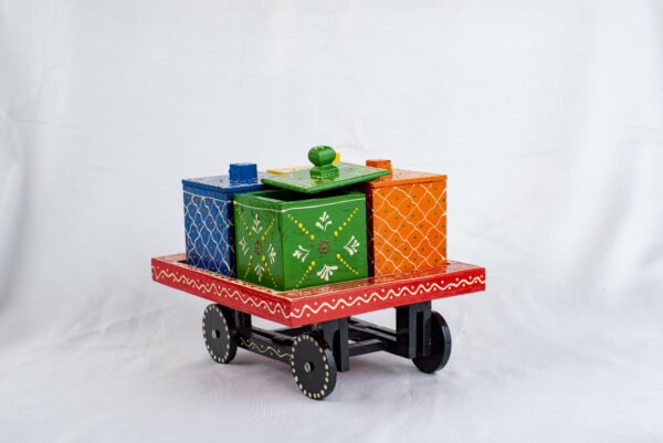 Wooden Dry fruit container set - Image 5
