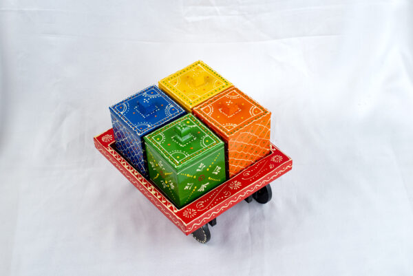 Wooden Dry fruit container set